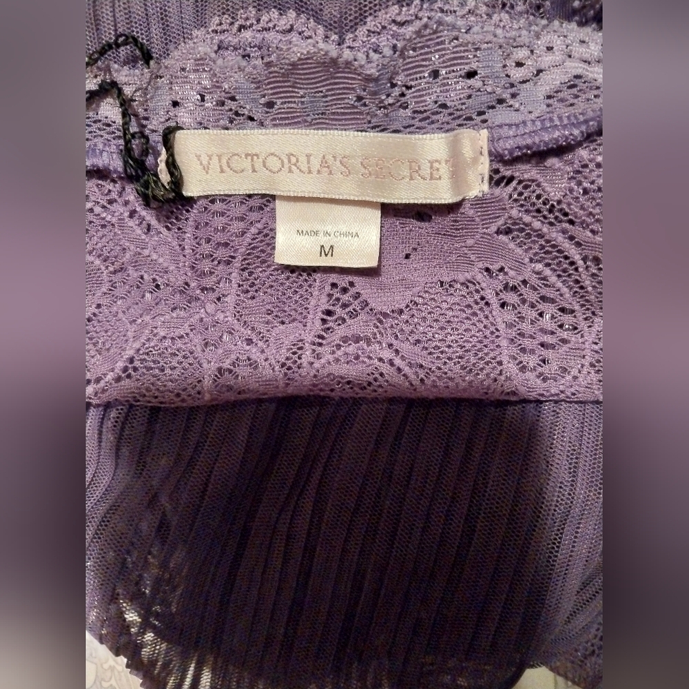 Victoria's Secret Purple Lace Chemise - Picture 2 of 3